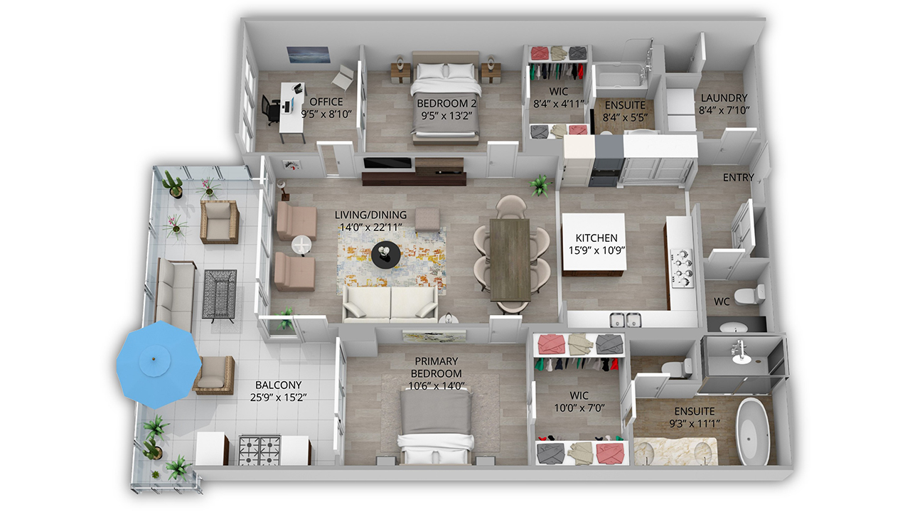3D Floor Plan sample